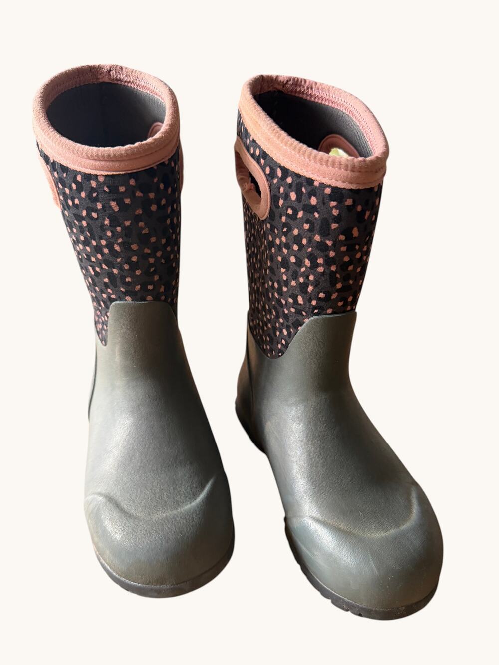 Bogs York Jungle Waterproof Rain Boots Kids Youth Size 1